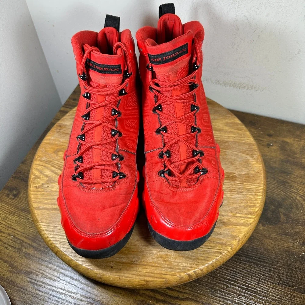 Jordan 9 Retro Chile Red Mens Size 13 Red Black CT8019-600 Basketball Shoes